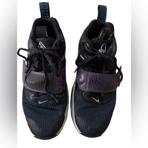 Nike Basketball Shoes Sneakers Size 4Y Boys Zoom Freak 3 DB4158-001 Black Purple